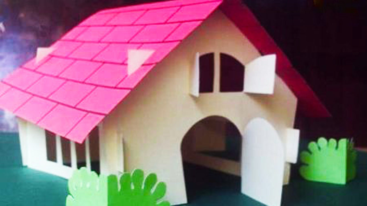 Cómo hacer una casa de cartón | Manualidades para niños
