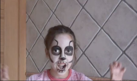 Maquillaje esqueleto para Halloween