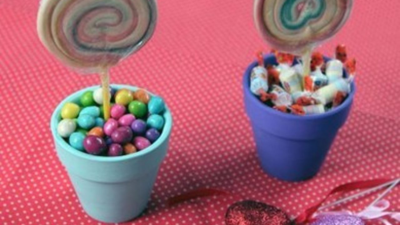 policía mecánico Que Cómo hacer centros de mesa con dulces | Manualidades para niños