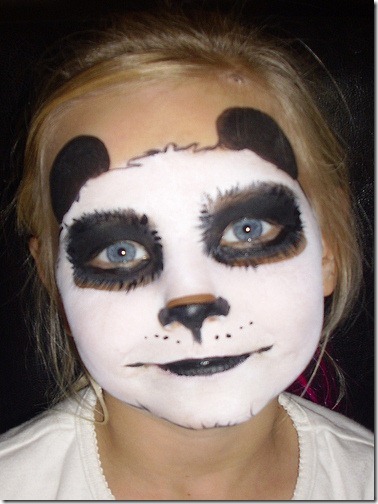  Maquillaje de oso panda
