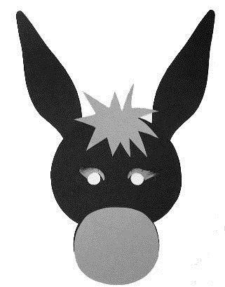 Cómo hacer una máscara burro Manualidades para niños