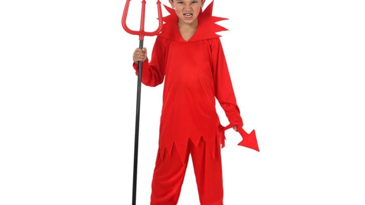 triatlón diagonal oficial Disfraz de diablo o demonio para Halloween